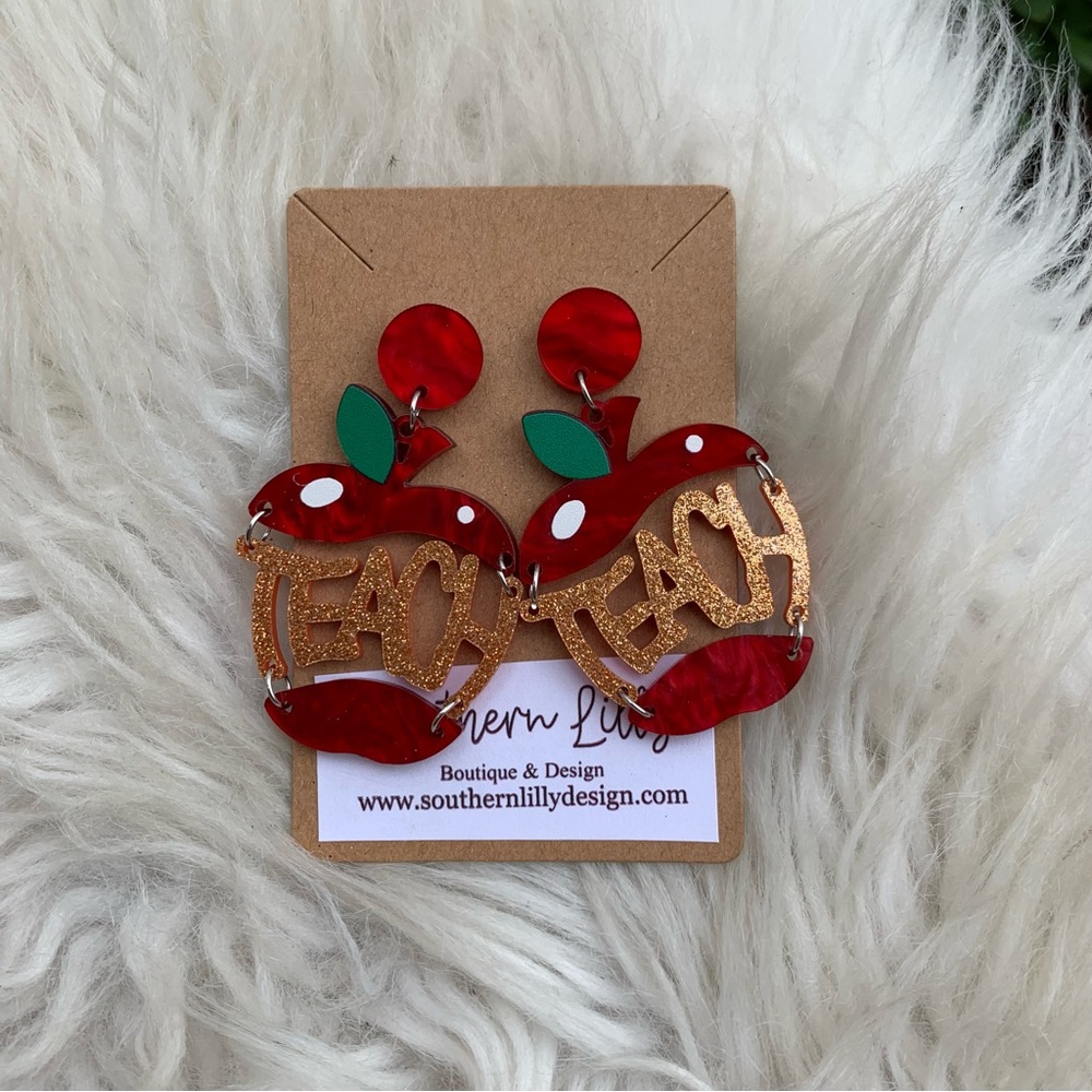 Teach Apple Earrings